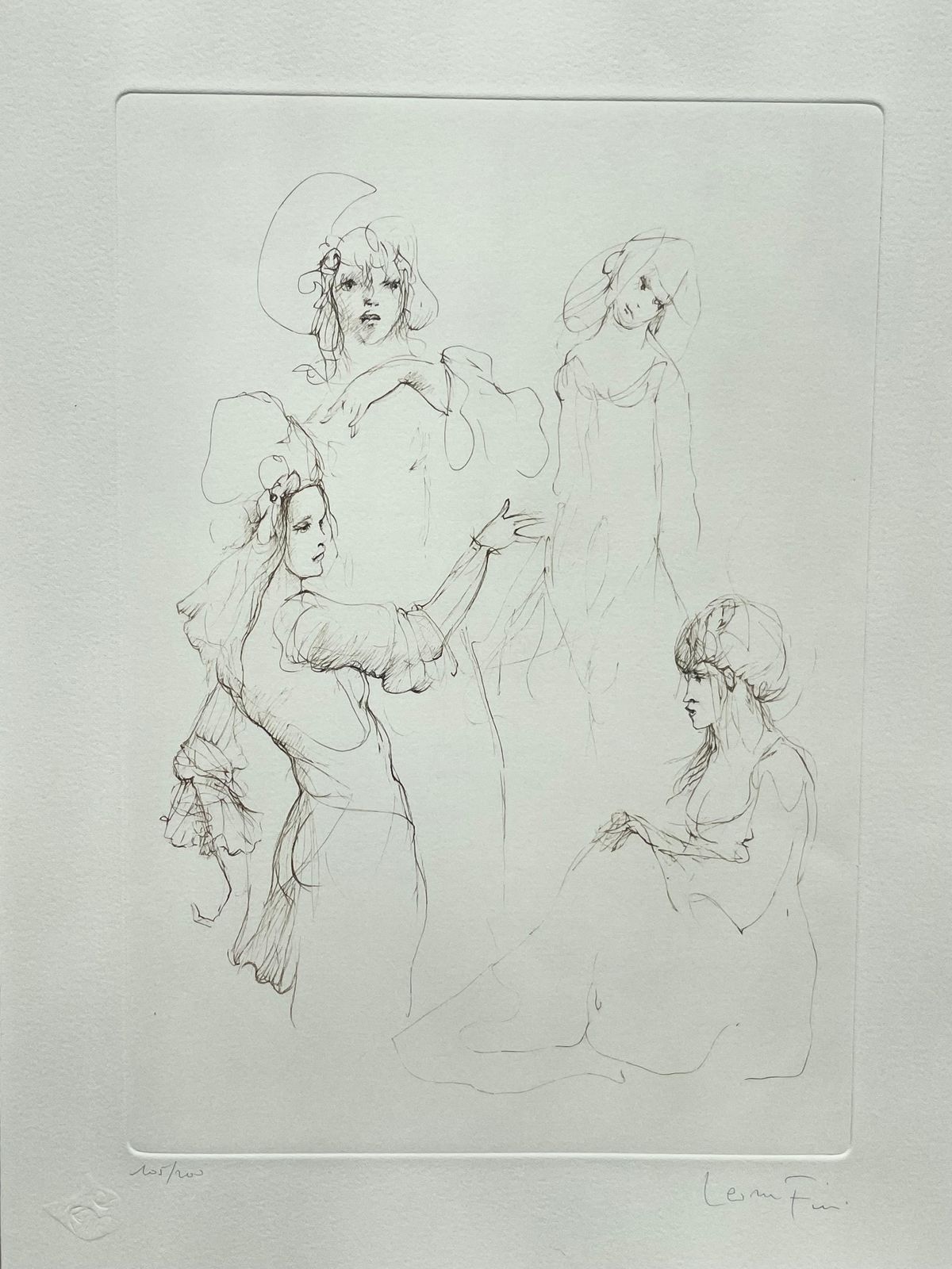 Leonor Finileonor Fini, Rare Lithograph On Arches Paper, Circa 1980circa 1970 photo Art