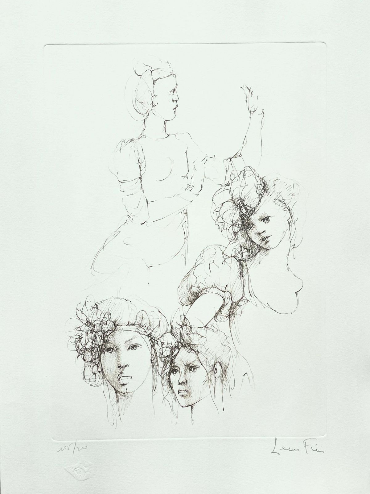 Leonor Finileonor Fini, Rare Lithograph On Arches Paper, Circa 1980circa 1970 photo Art
