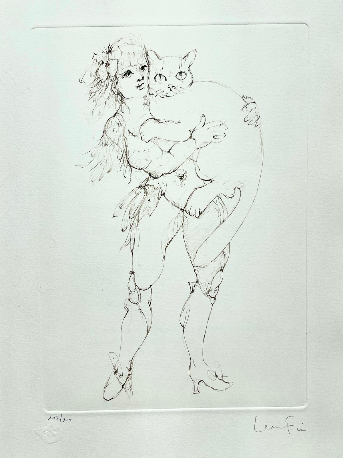 Leonor Finileonor Fini, Rare Lithograph On Arches Paper, Circa 1980circa 1970 photo Art