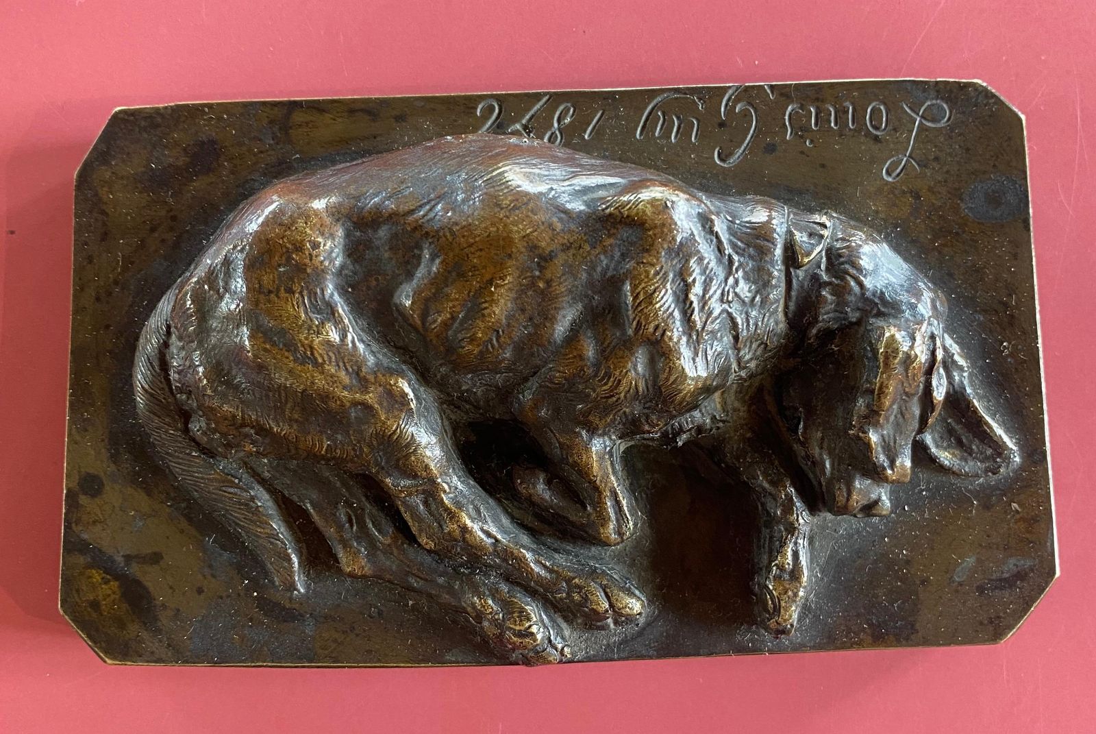 Louis Guylouis Guy  Bronze Sleeping Basset 18761876