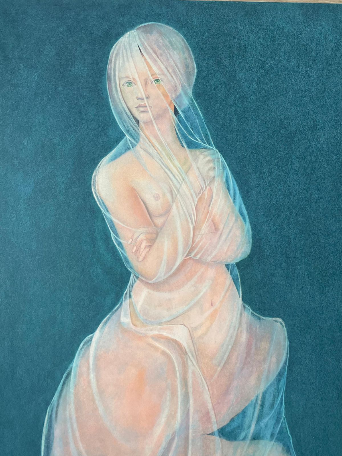 Leonor Finileonor Fini, Sphinx With Veil (Rare Lithograph On Japon Paper)circa 1970 photo for sale
