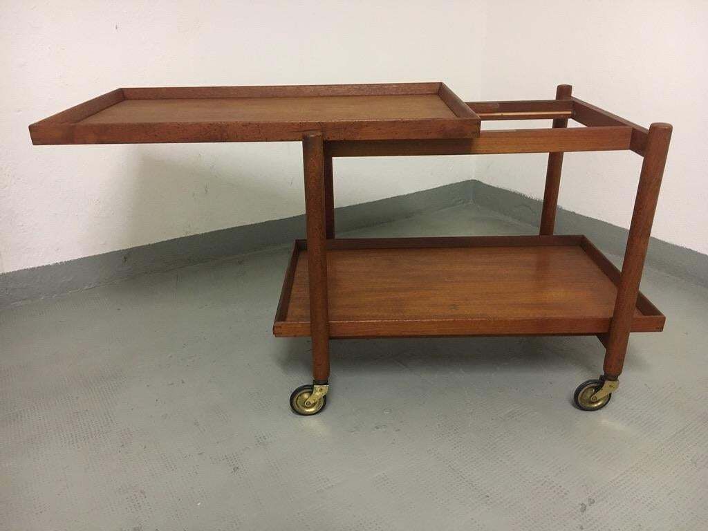 Poul Hundevad Teak Bar Cart Vamdrup, Denmark, 1960 photo 905.0