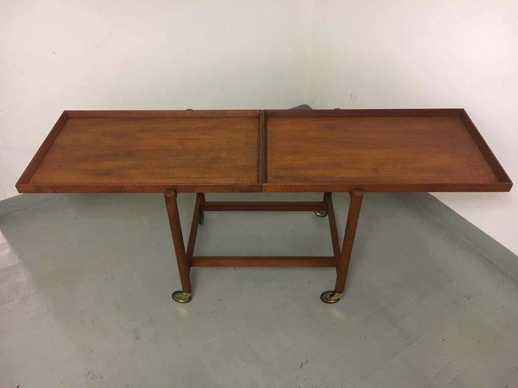Poul Hundevad Teak Bar Cart Vamdrup, Denmark, 1960 photo vintage