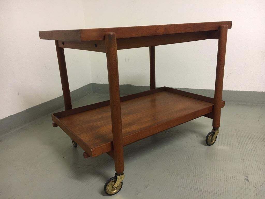 Furniture Poul Hundevad Teak Bar Cart Vamdrup, Denmark, 1960 photo