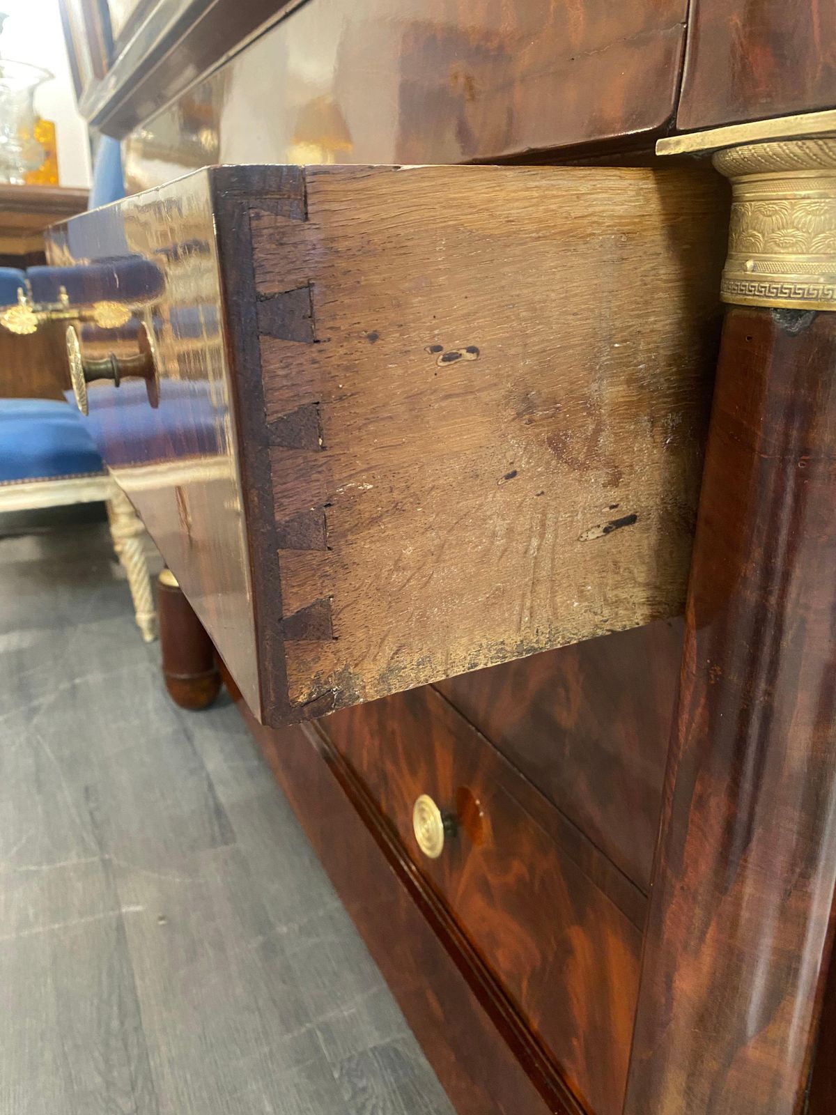 photo furniture Chest Of Drawers   Empire Period   Mahogany