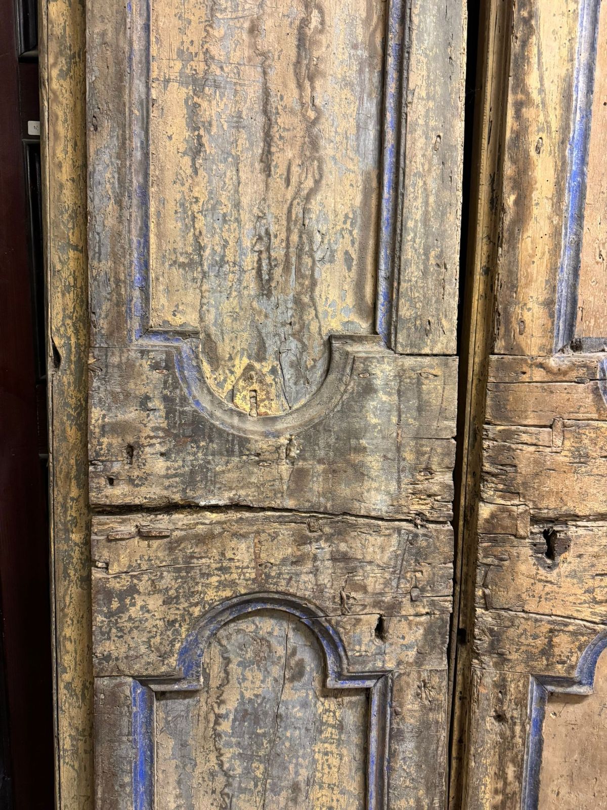 Porta Doppio Battente Da Interno In Prima Patina, Italia photo for sale