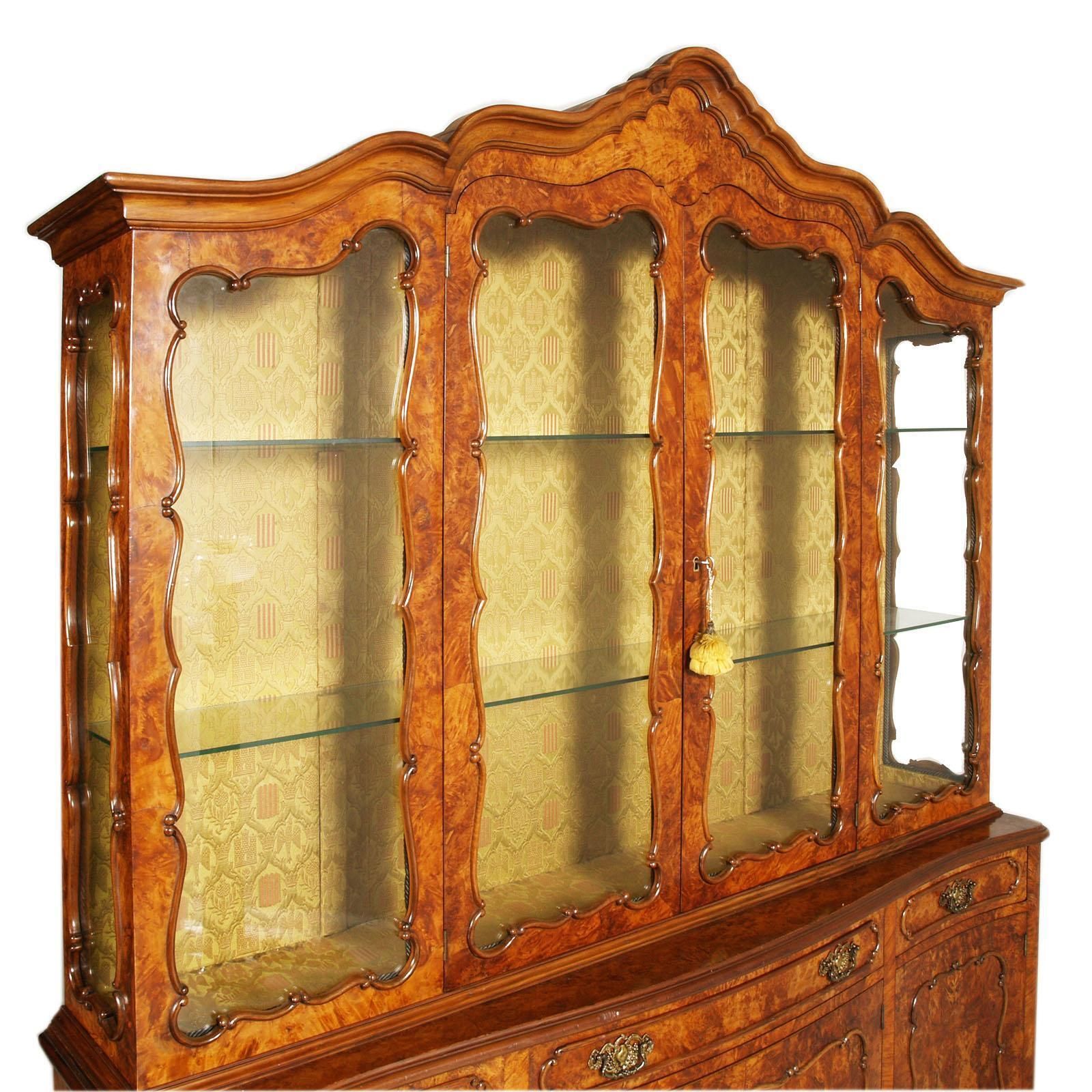 1930s Venetian Baroque Credenza Cabinet , Radica Noce Bassano's Ebanistery photo furniture