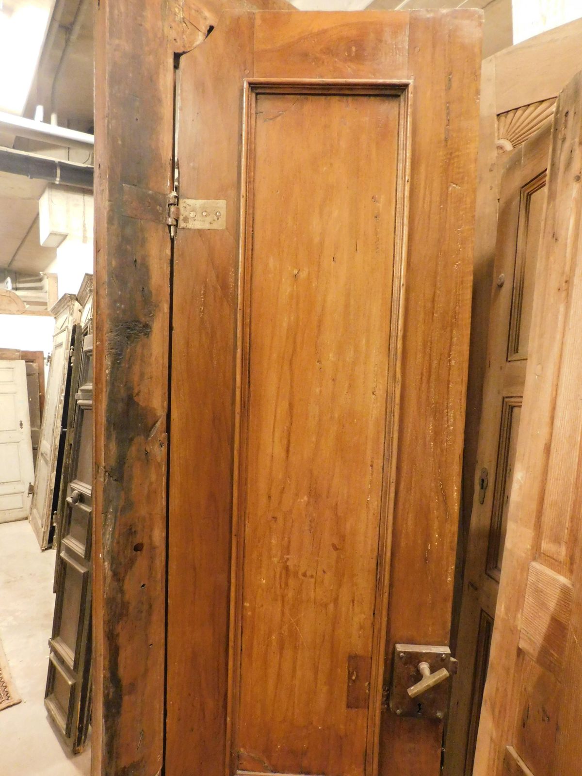 Walnut Door With Two Doors With Original Frame, Italy photo vinterior