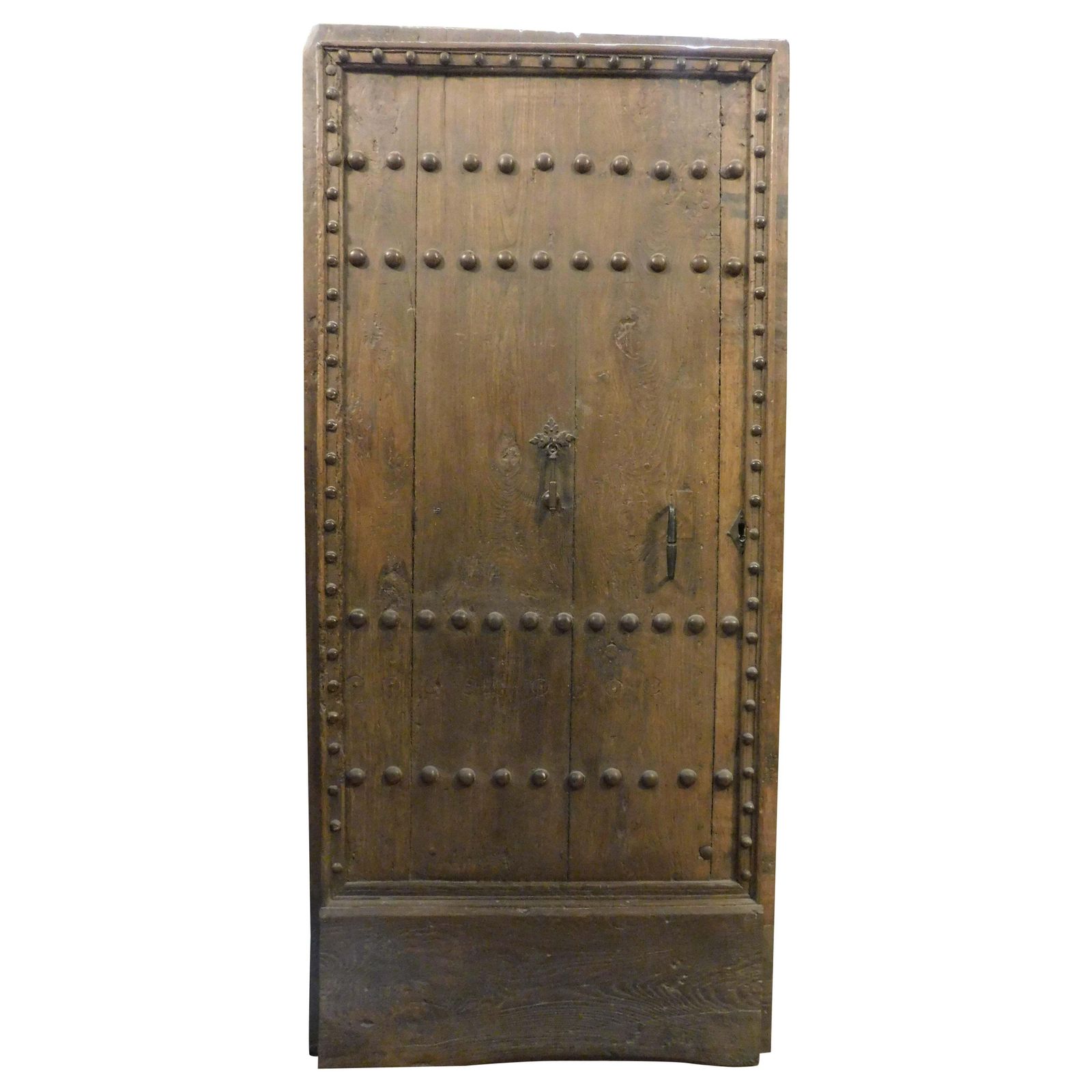 Single Leaf Nailed Entrance Main Door, In Chestnut Wood, Italy