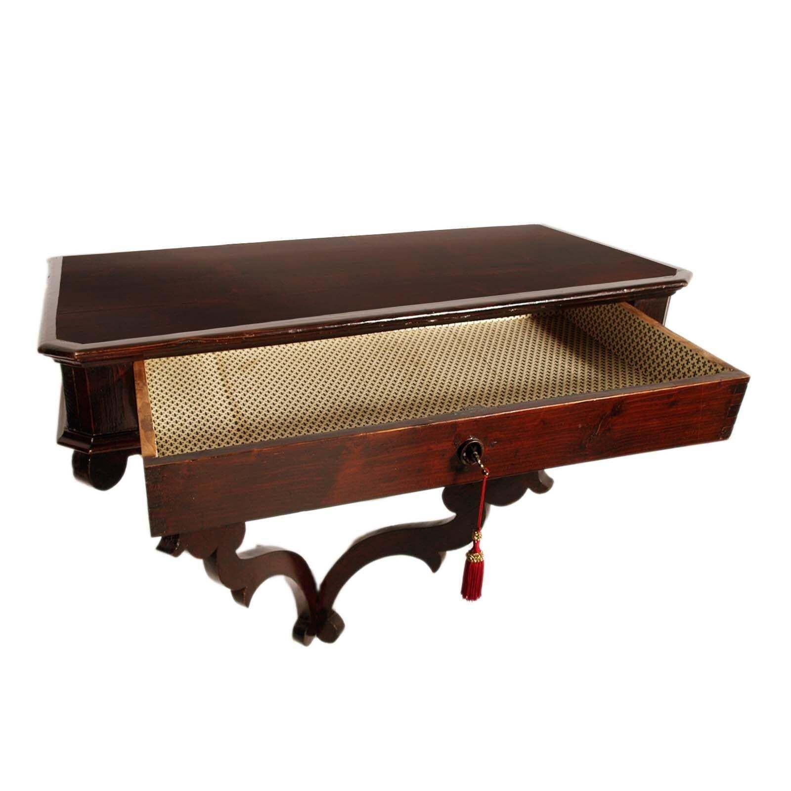 17th Century Large Tuscan Renaissance Hanging Console In Walnut With Drawer photo 7462.0