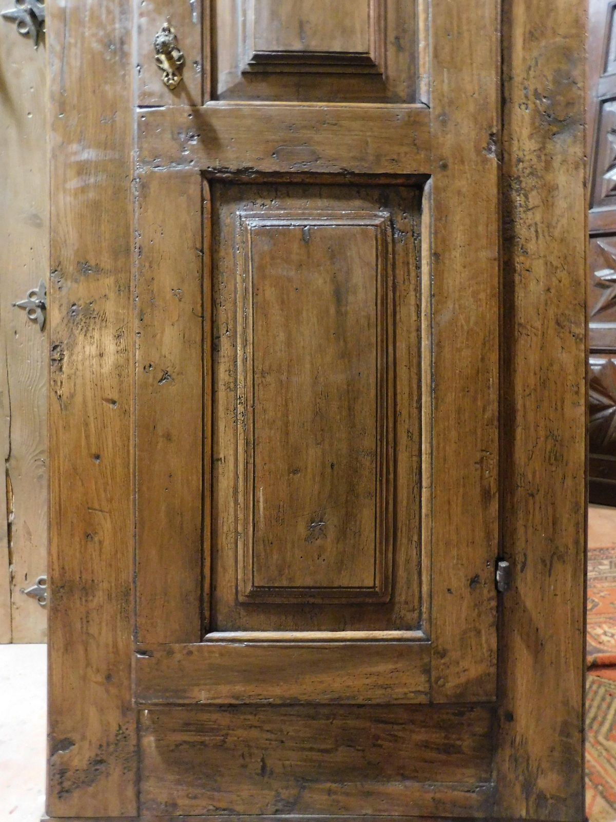Wall Cabinet, Single Door Placard Carved In Walnut, Italy photo buy