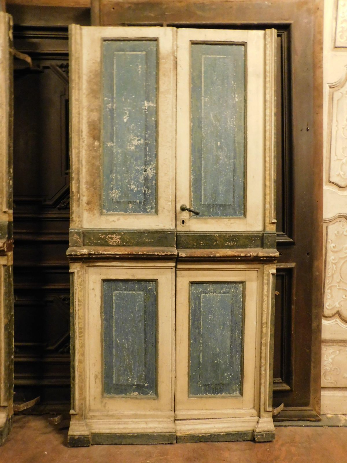 Set Of 2 Interior Doors In First Lacquer With Two Doors Each, Italy photo vinterior