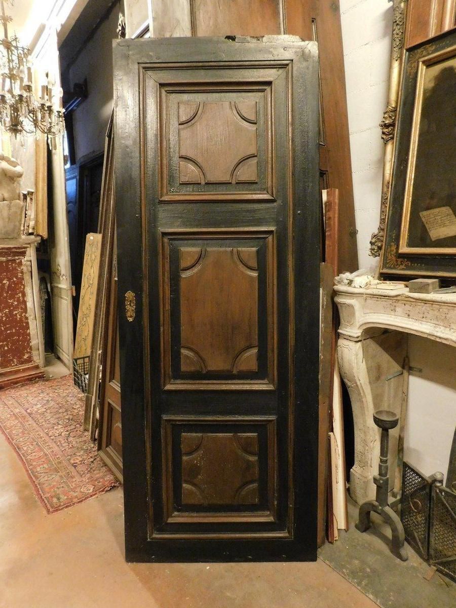 Entrance Door, Carved And Lacquered Walnut Door, Italy photo 3899.0