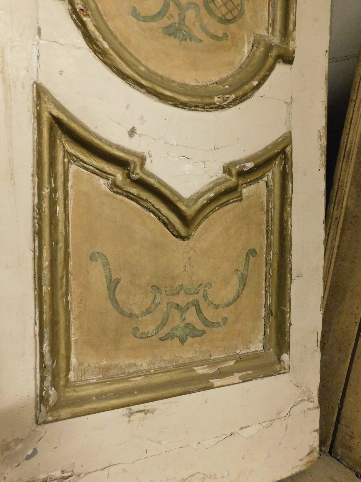 photo for sale Double Leaf Door, Painted And Lacquered, From Naples, Italy