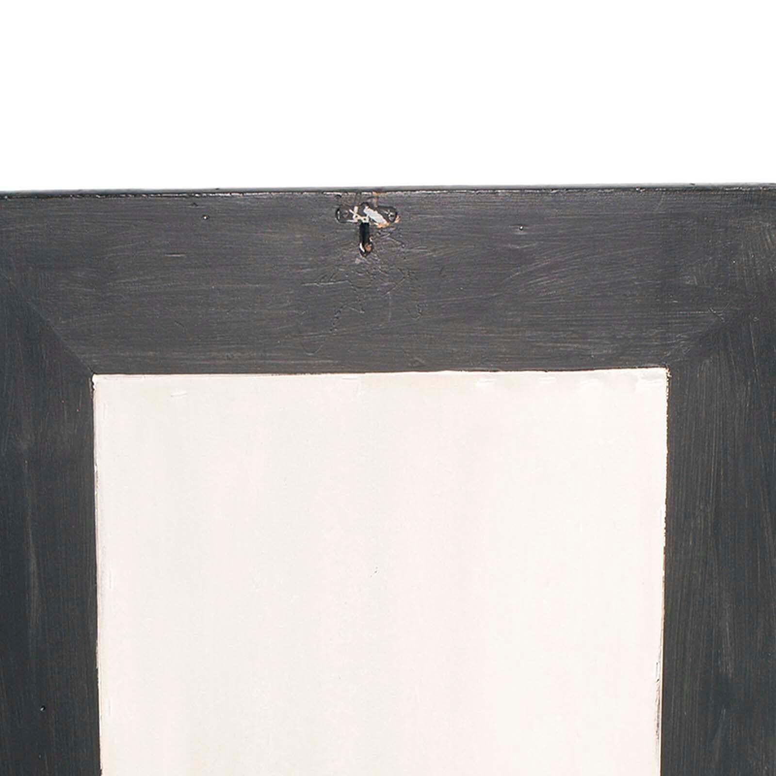 Midcentury Black Wall Mirror, Painted Walnut By Sergio Mazza For Bottega Gadda photo 4084.0