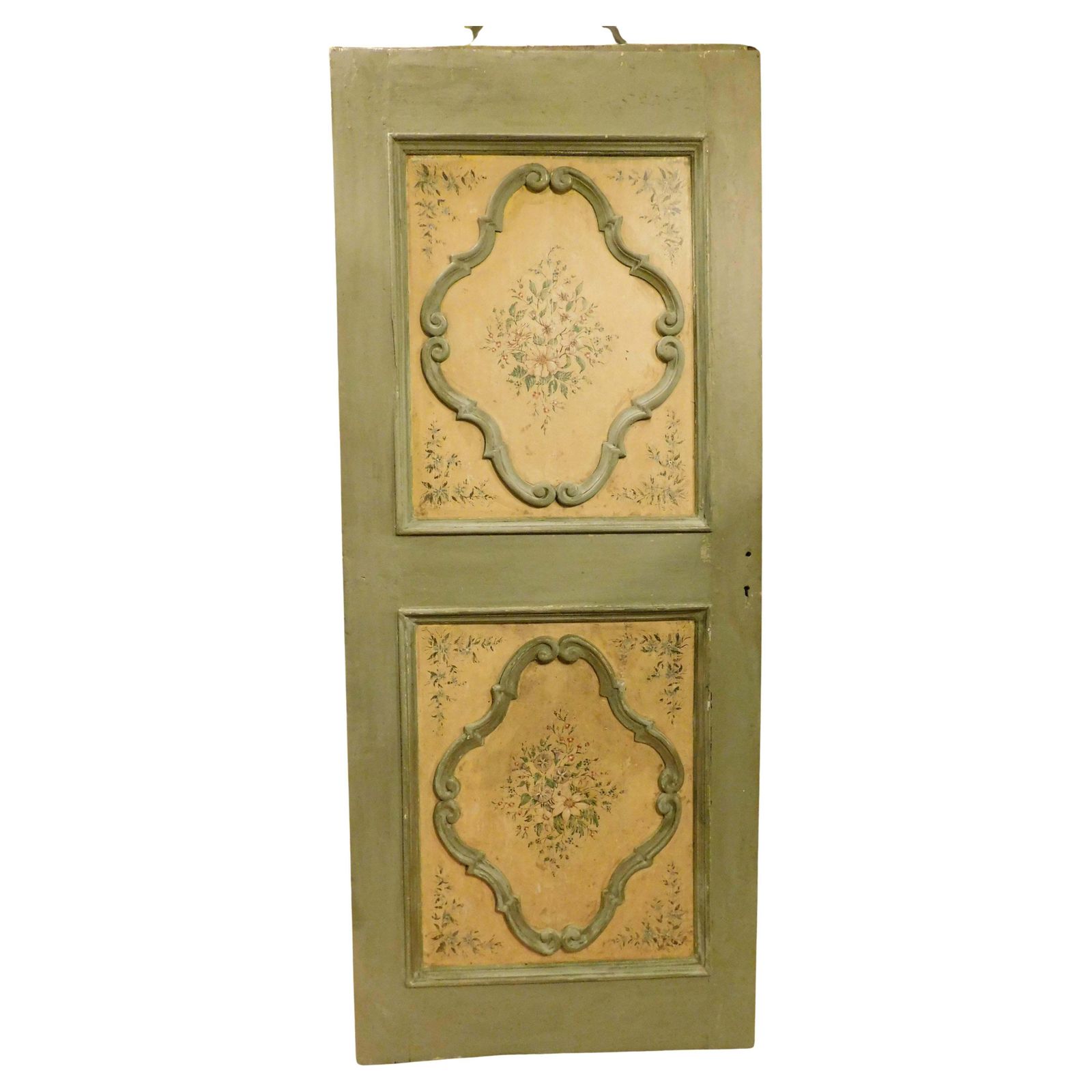 No. 3 Interior Doors, In Richly Painted Wood, Single Leaf, Italy