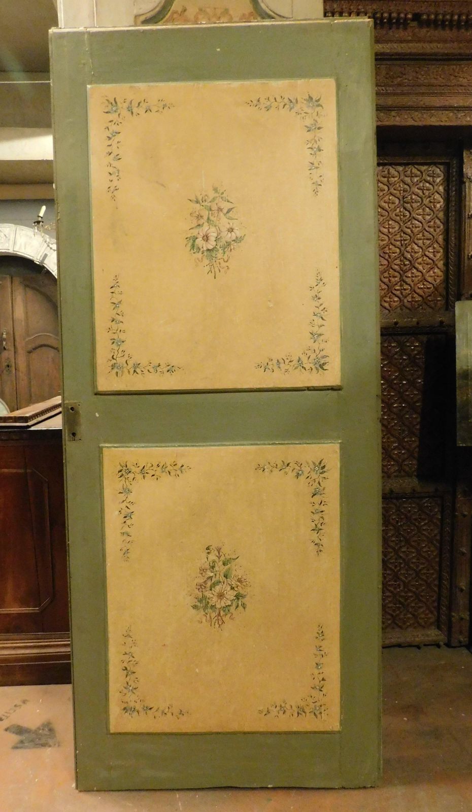 No. 3 Interior Doors, In Richly Painted Wood, Single Leaf, Italy photo 4867.0