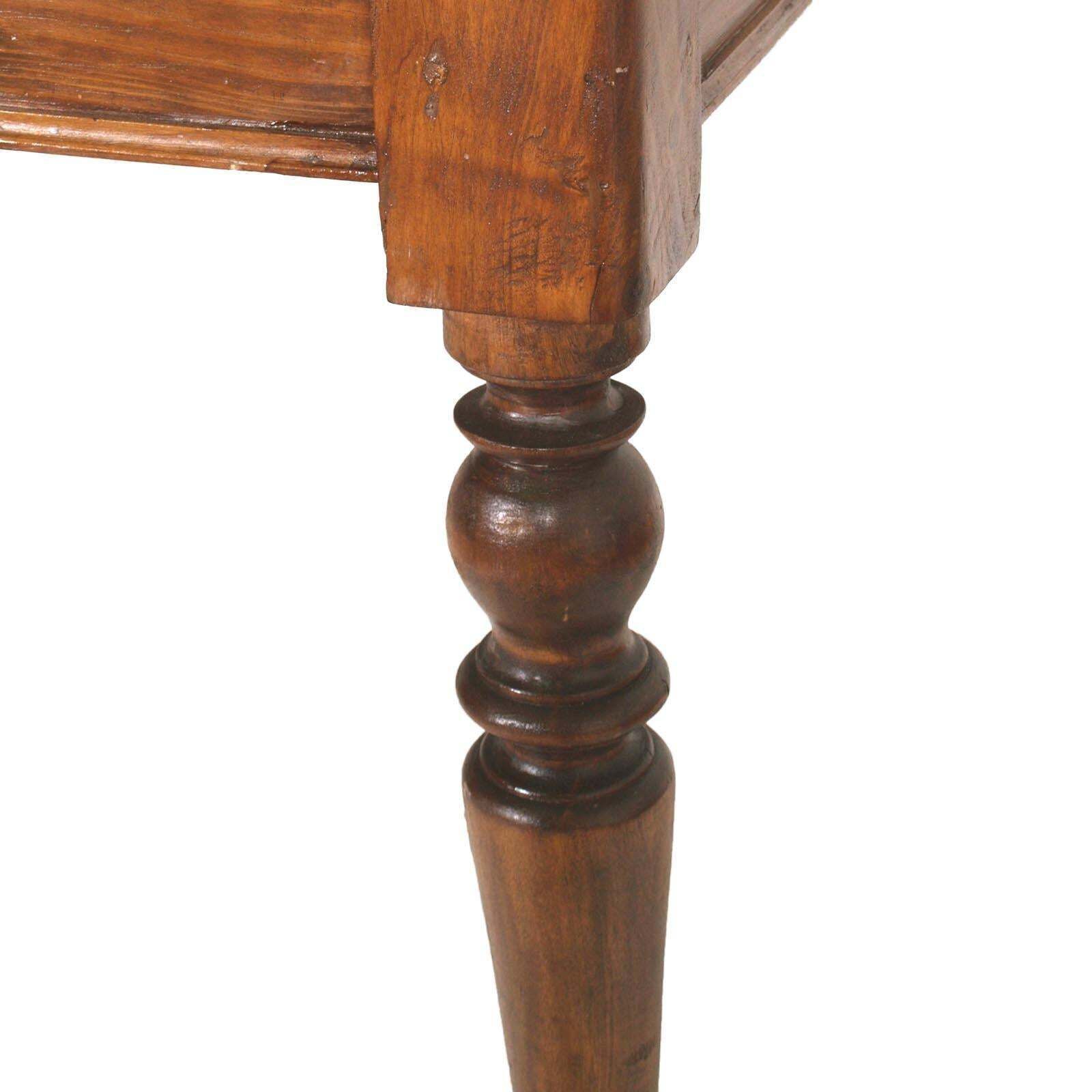 1850s Italian Country Neoclassic Rustic Table Desk, One Drawer, Wax Polished photo 6036.0