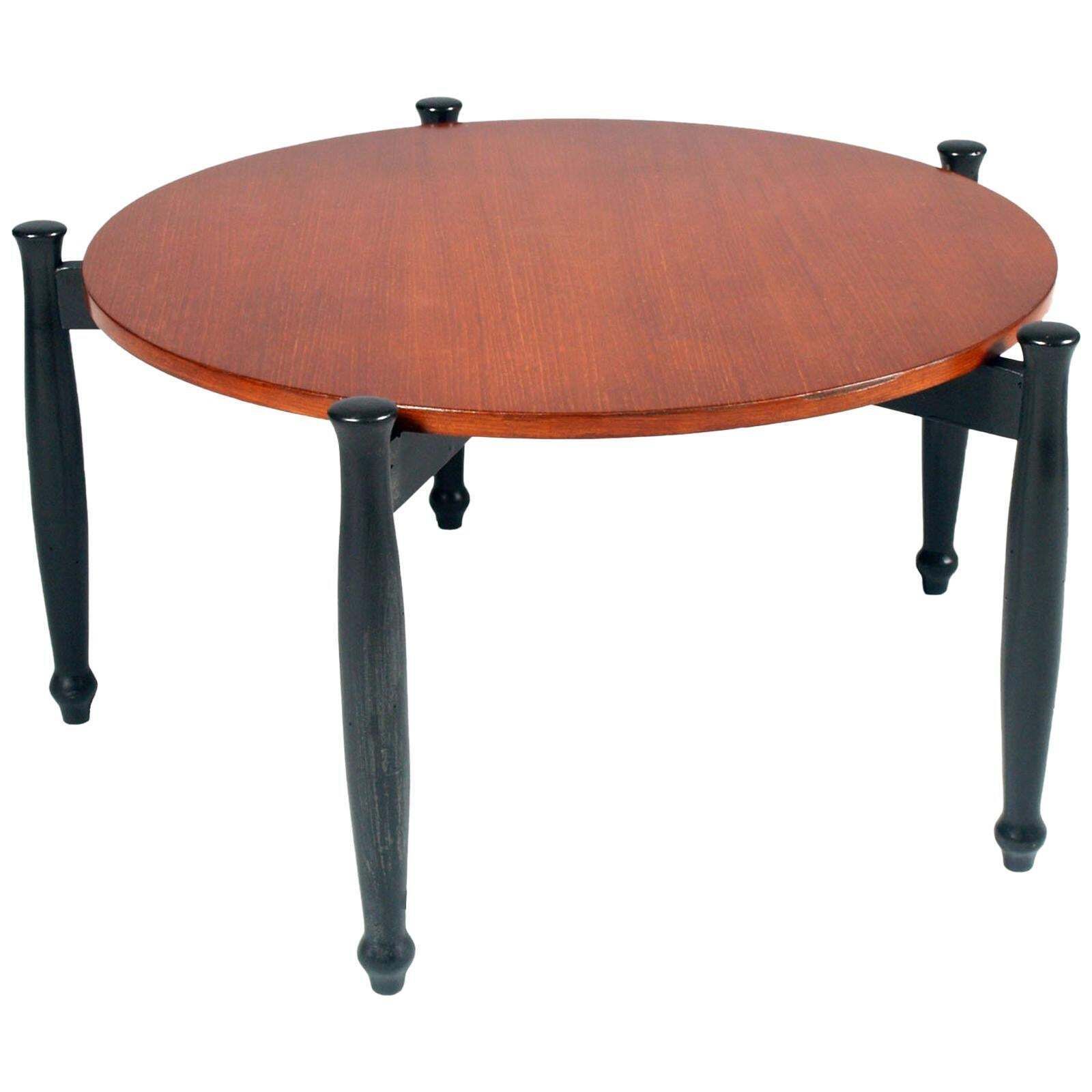 Midcentury Coffee Table , Teak Wood, Ilmari Tapiovaara Attributed For Permanente