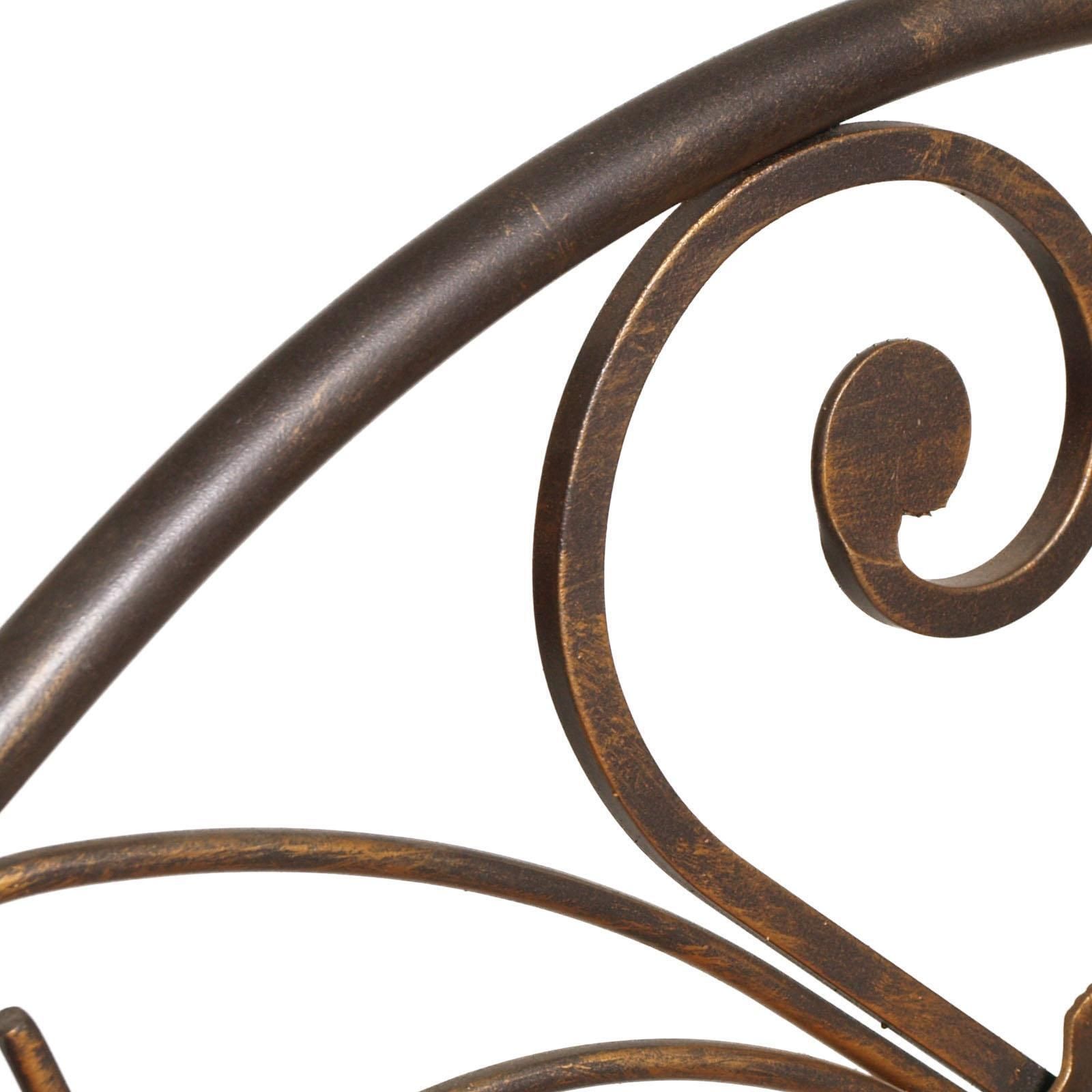 1960s Italian Art Nouveau Single Bed In Painted Wrought Iron, Golden Parts photo Furniture