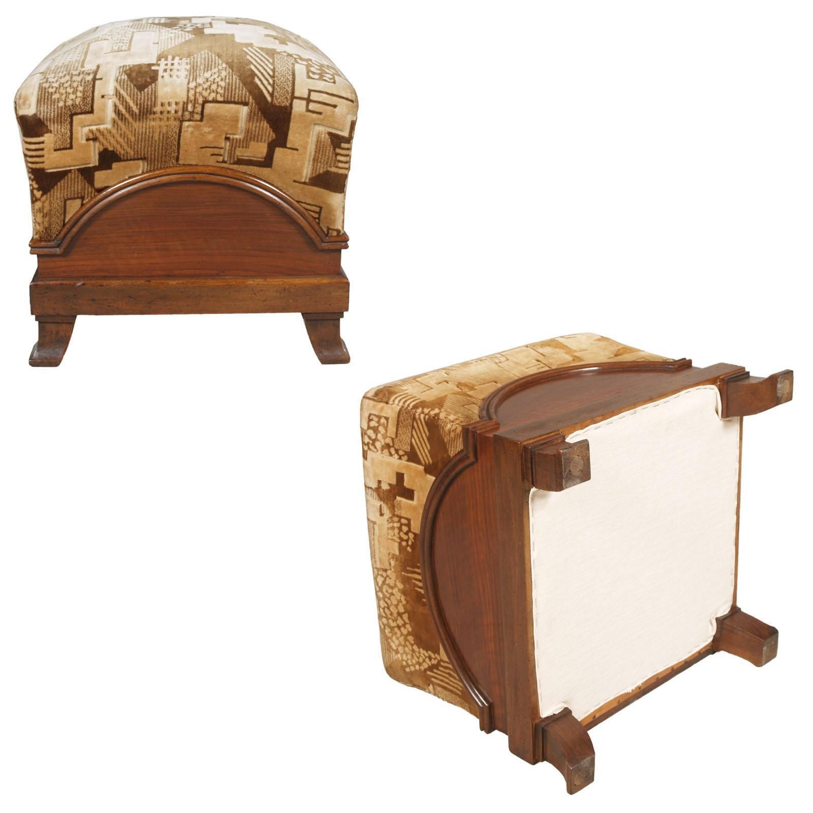 photo vinterior Early 20th Century, Pair Italy Art Deco Armchairs, Fortunato Depero Attributet
