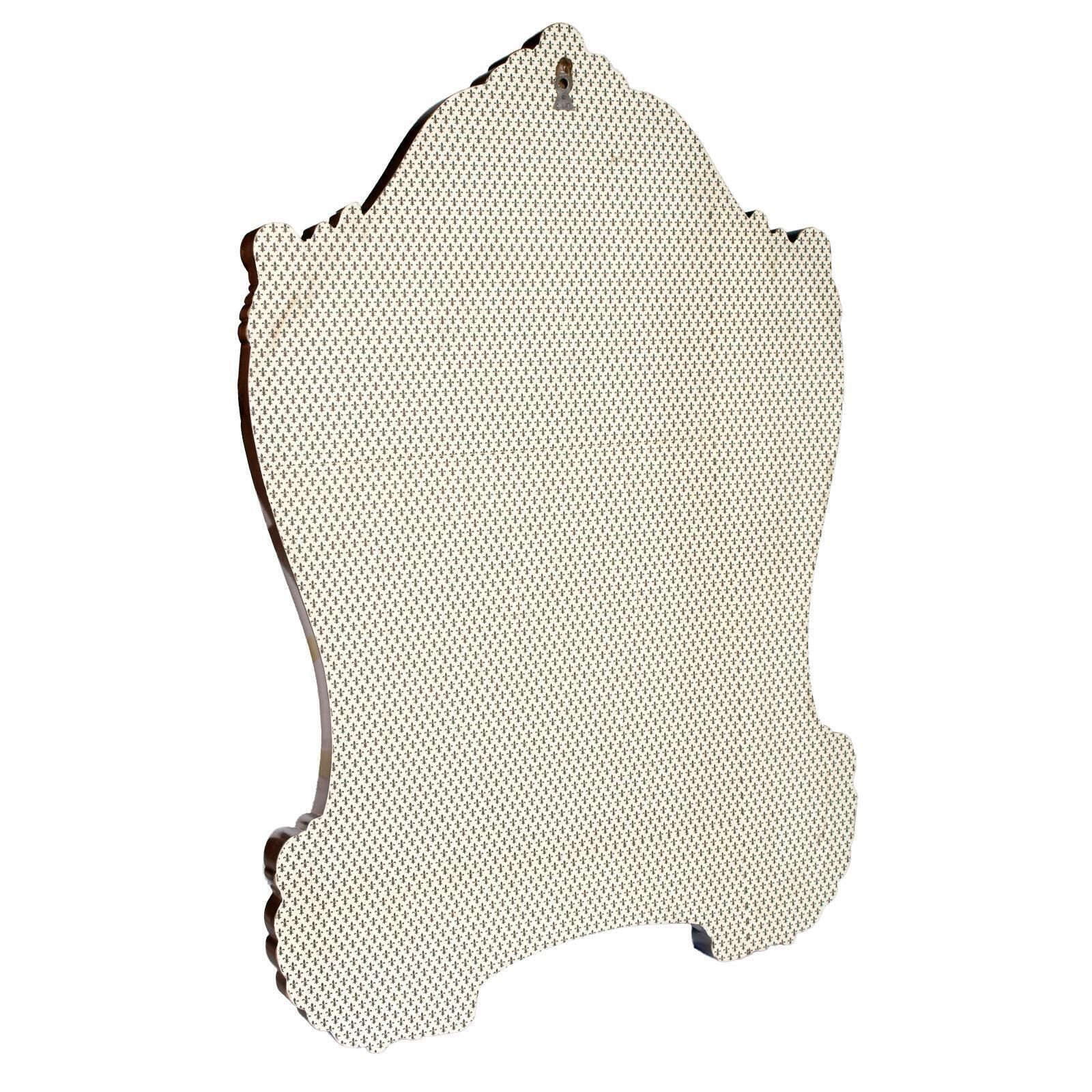 18th Century Baroque Renaissance Hand Carved Wall Mirror, Restored Wax Polished photo buy