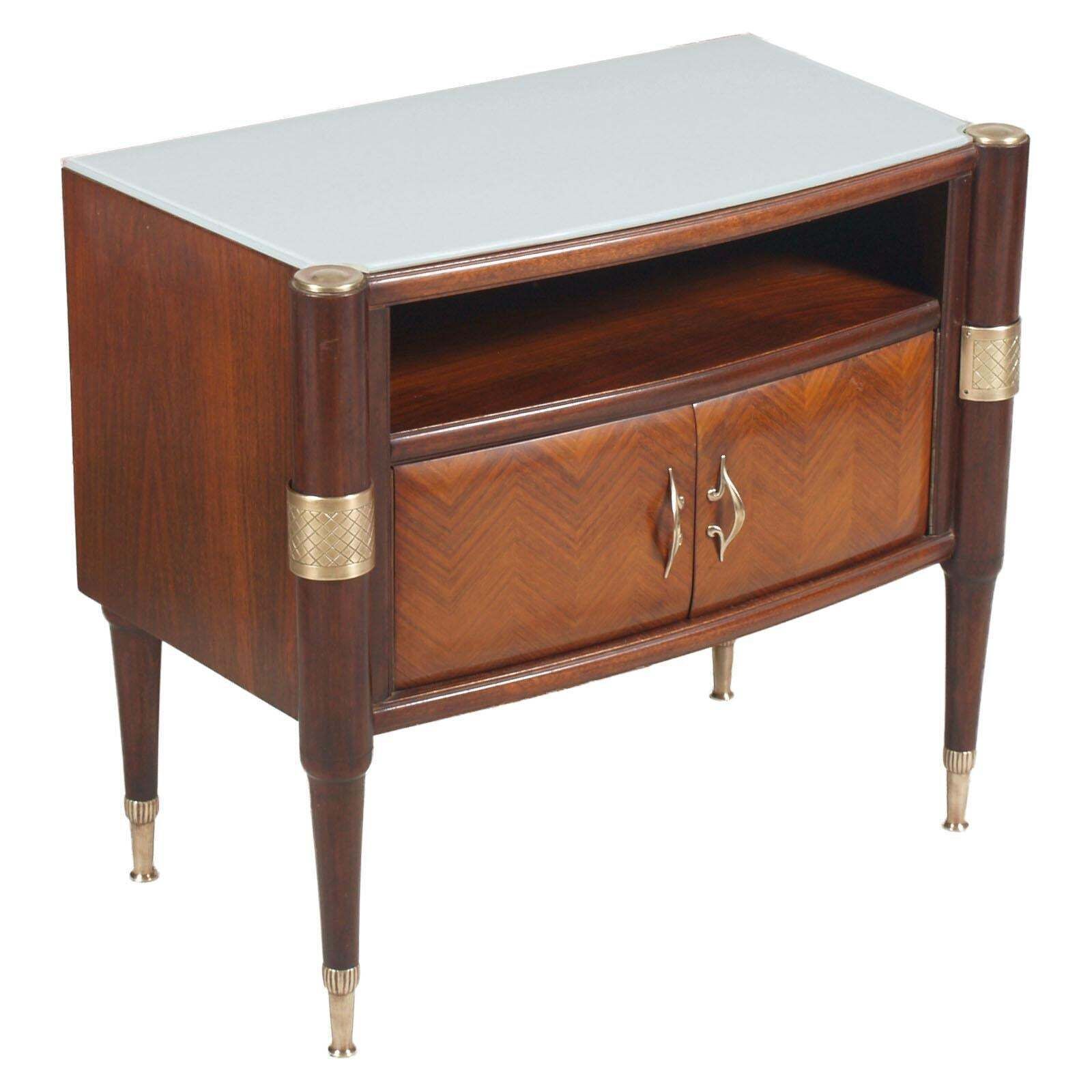 Mid Century Modern Pair Pier Luigi Colli Nightstands, By Permanente Cantù, Italy photo furniture