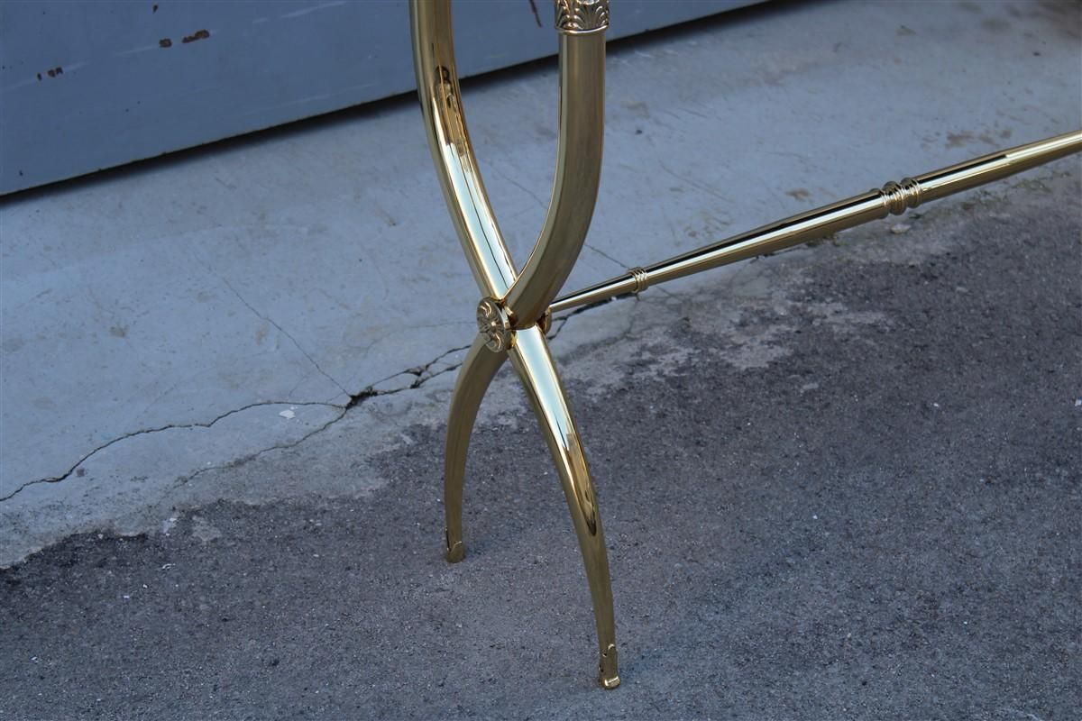 photo buy Console Neoclassical Style Paolo Buffa Design 1950 Italy Brass Marble Wood