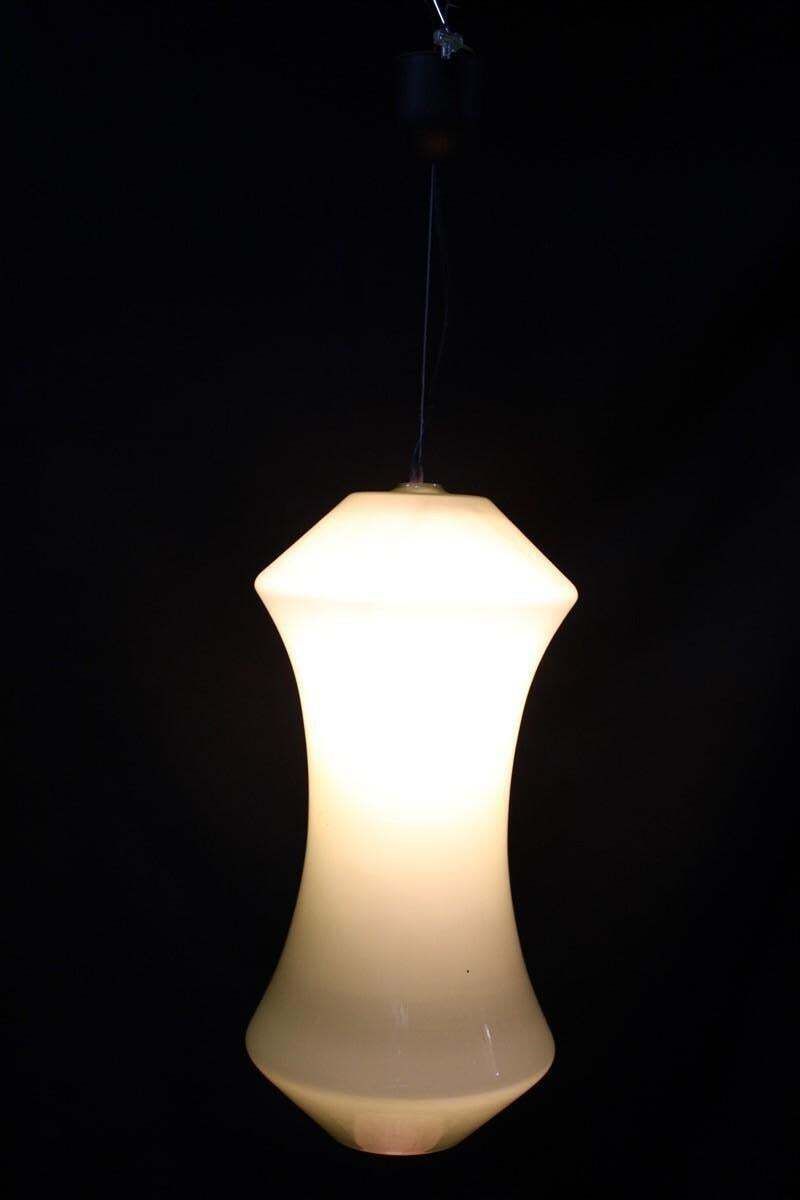 photo furniture Ceiling Lamp Vistosi Mid Century Italian Design Green Clessidra 1950s
