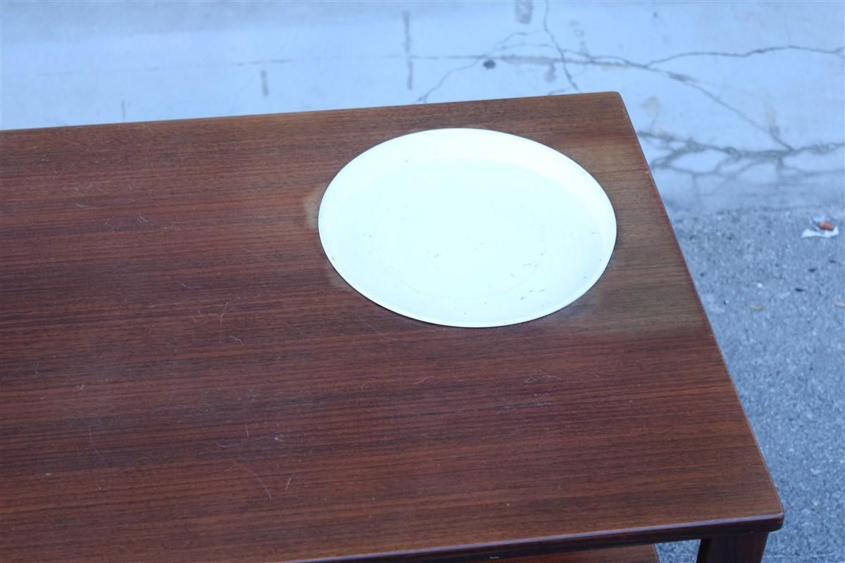 Mid Century Minimalist Design Low Tv Table In Rational  Design 1960s Teak photo Furniture