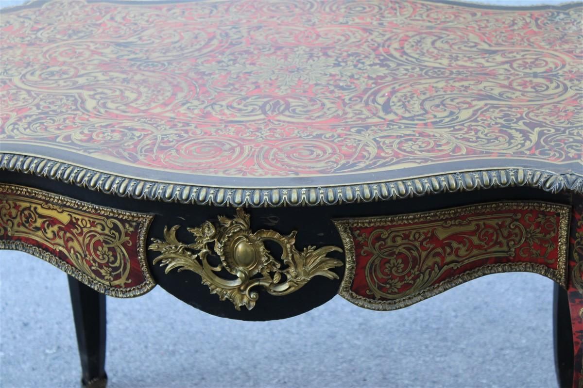 Rare Napoleon III Boulle Desk  1860 France André Charles Boulle photo furniture