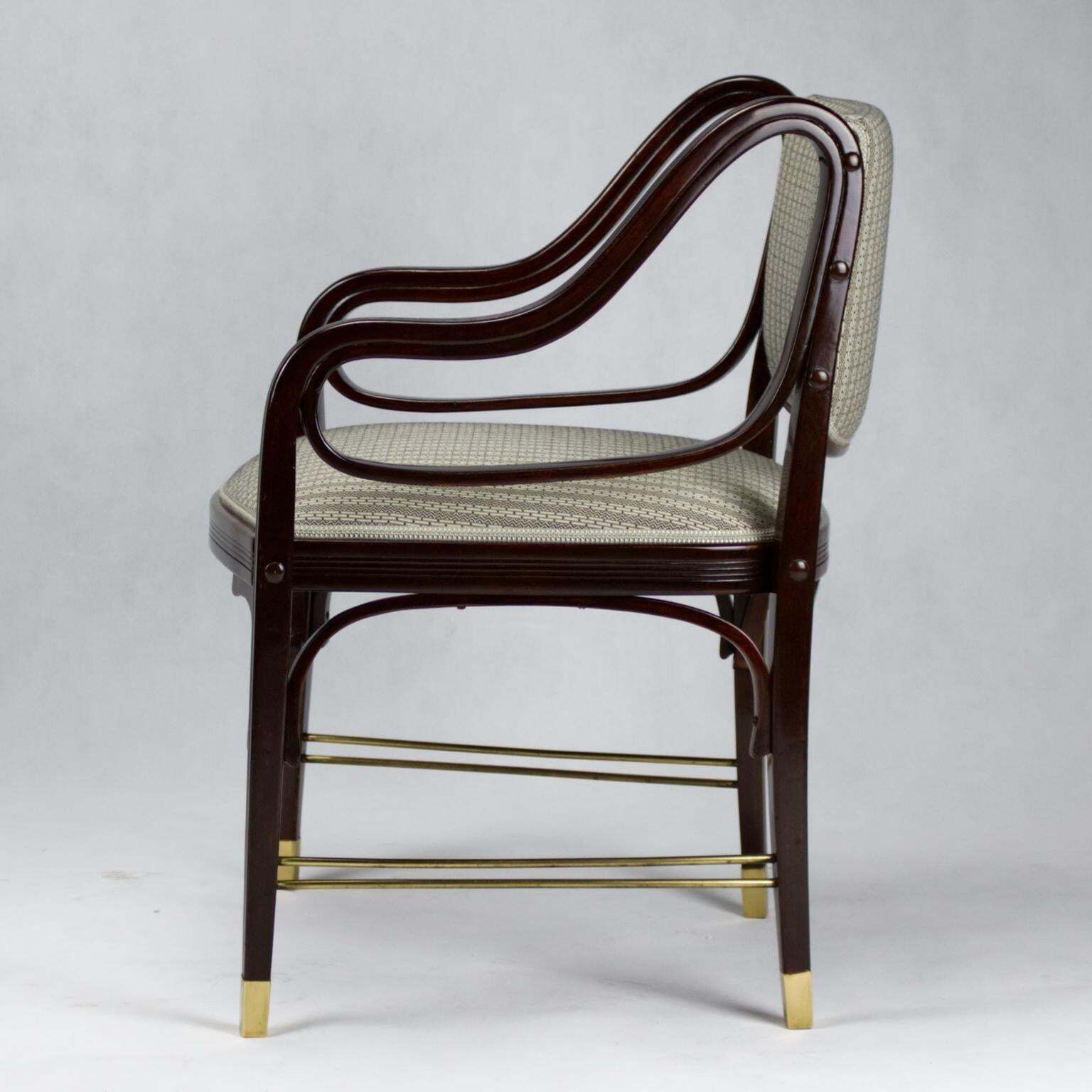 Jacob & Josef Kohn Vienna Art Nouveau Armchair No. 412 By Otto Wagner, 1904 photo for sale