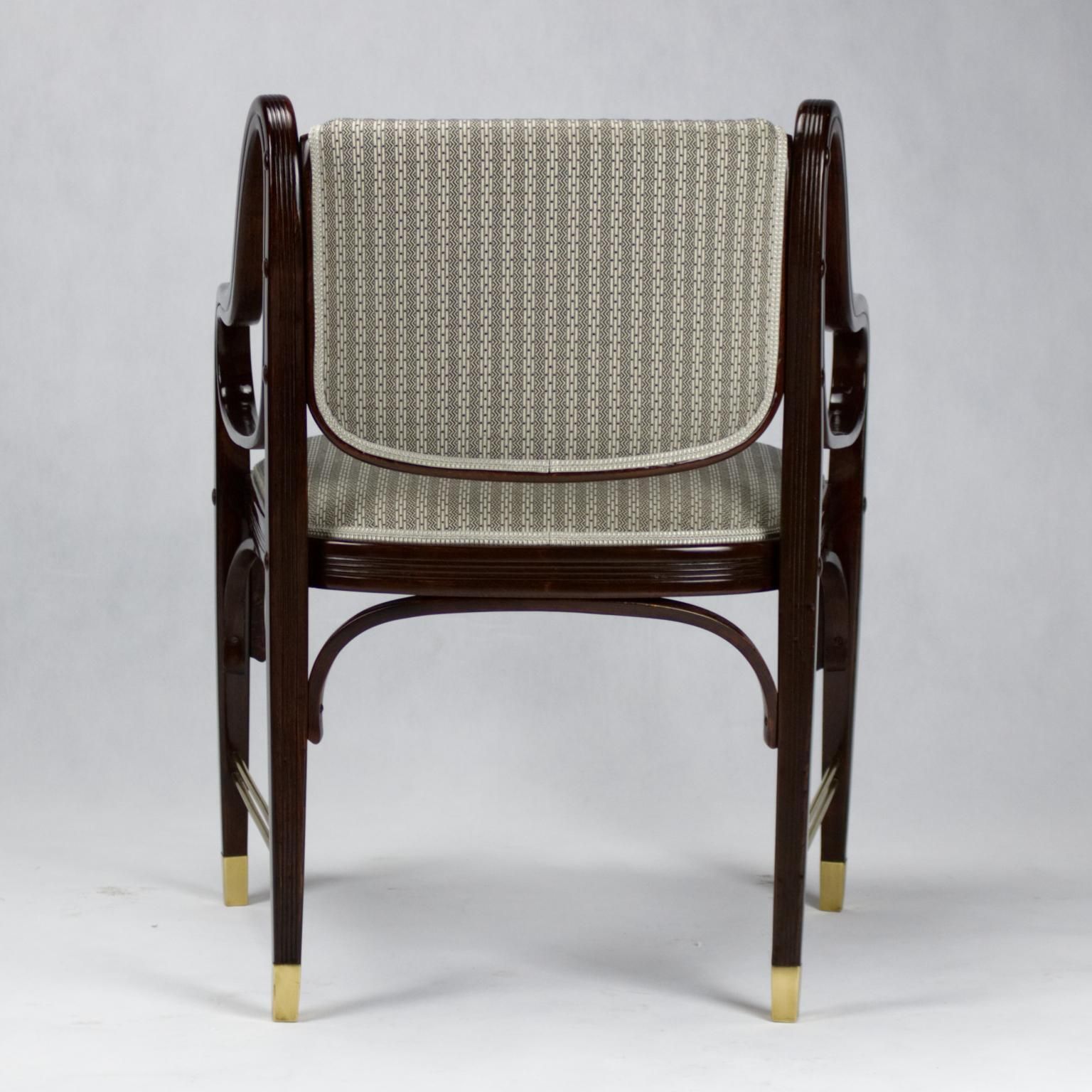 Jacob & Josef Kohn Vienna Art Nouveau Armchair No. 412 By Otto Wagner, 1904 photo 3119.0