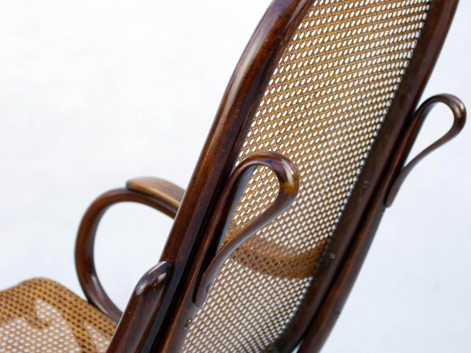 Bentwood Cane Salonfauteuil Easy Chair Thonet No. 1, Circa 1890 photo vintage