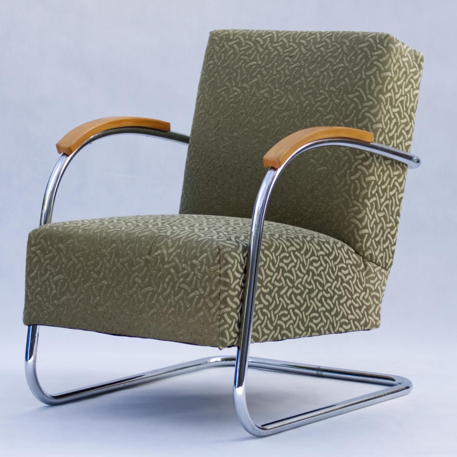 Tubular Steel Cantilever Armchair Fn 21 By Mücke & Melder, Circa 1930 photo vinterior