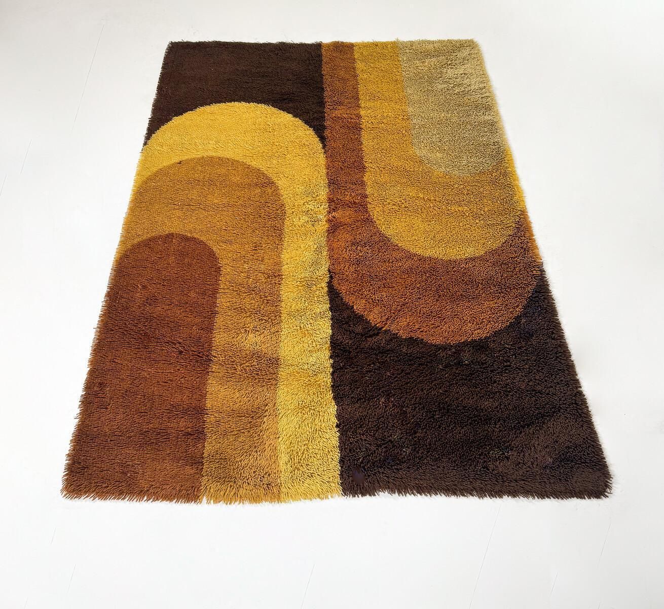 Mid Century Modern Abstract Rug, 1970s photo furniture