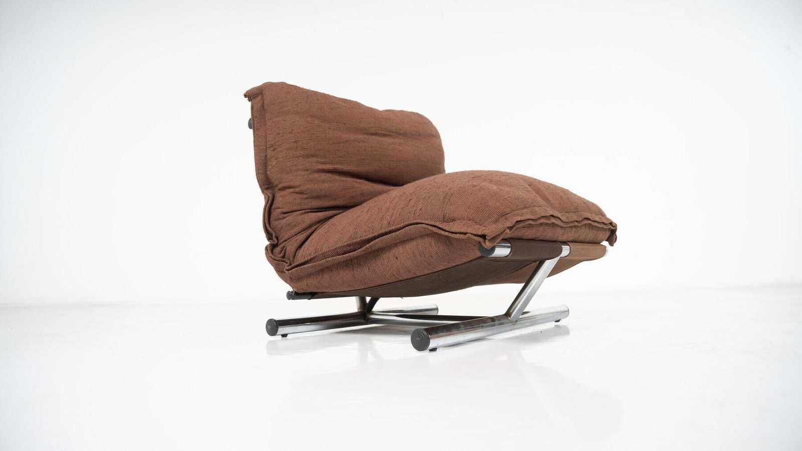 photo for sale Mid Century Modern Pair Farfalle Chairs By Roberto Lucci & Paolo Orlandini