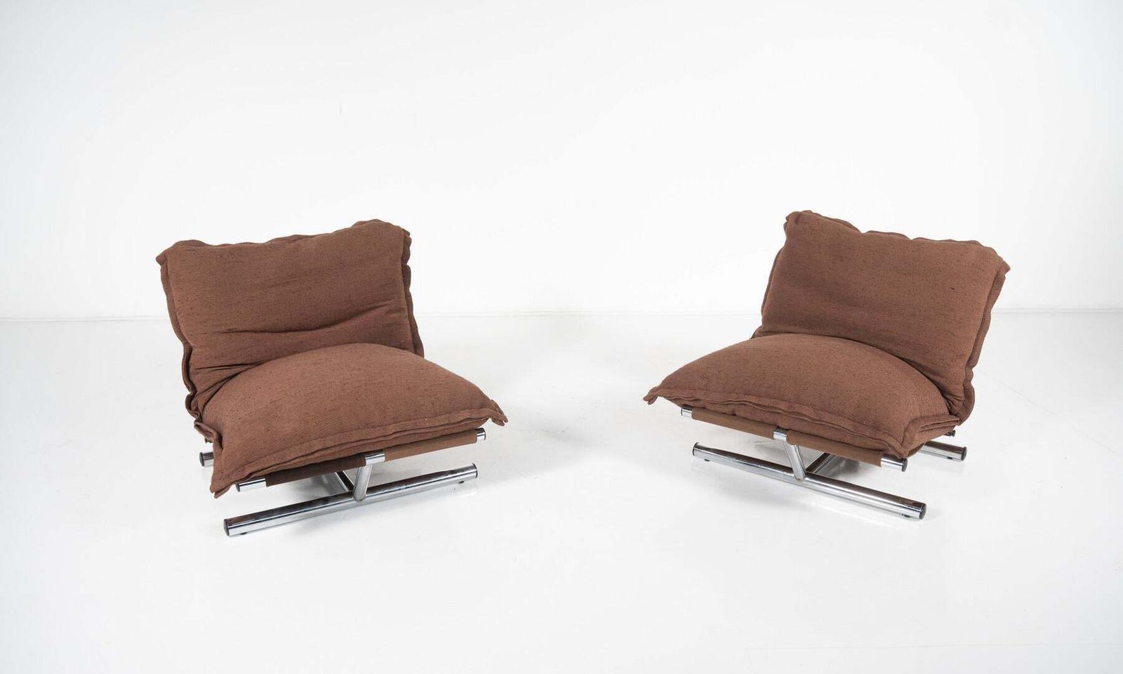 photo vinterior Mid Century Modern Pair Farfalle Chairs By Roberto Lucci & Paolo Orlandini