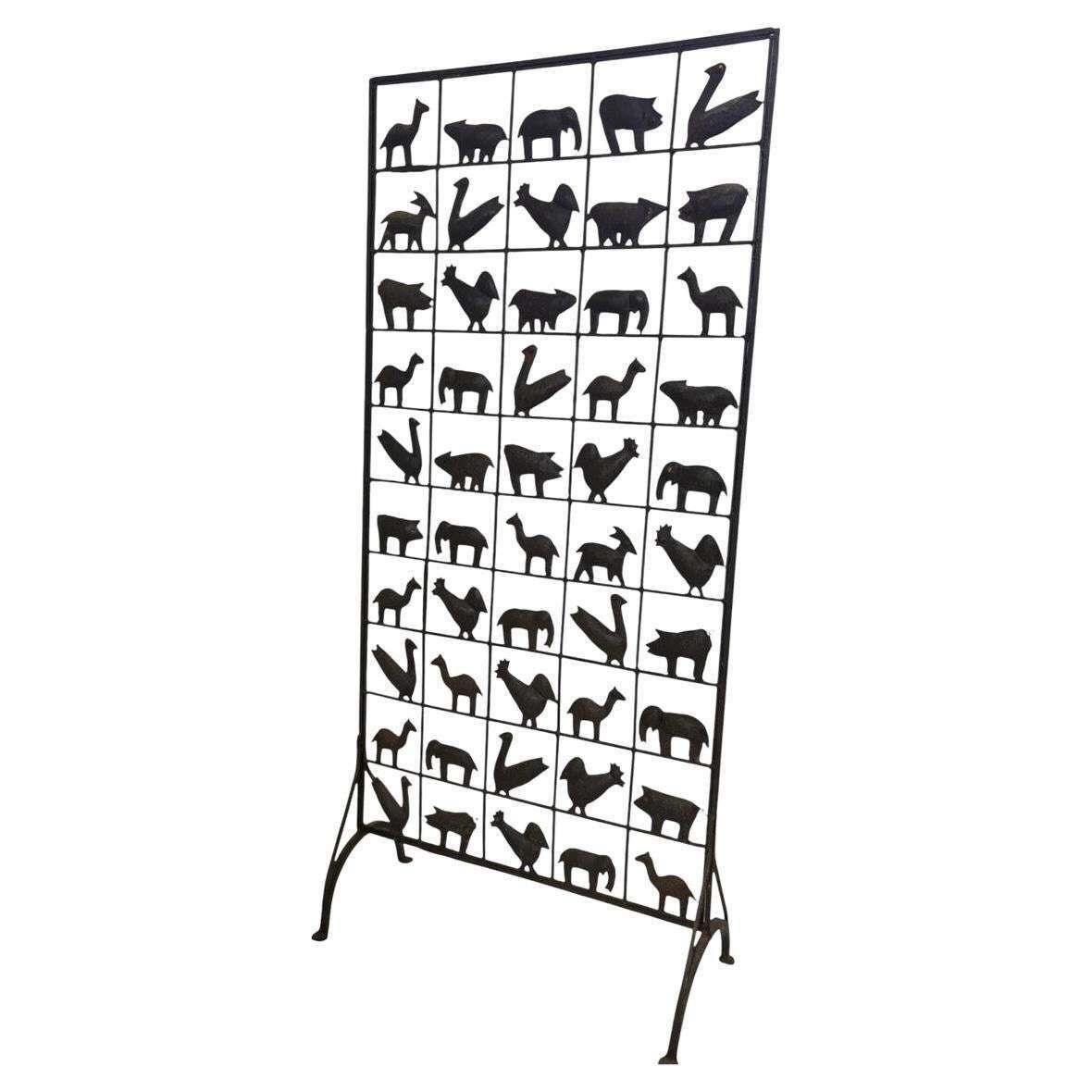 Room Divider / Screen By Atelier Marolles, France, 1950s