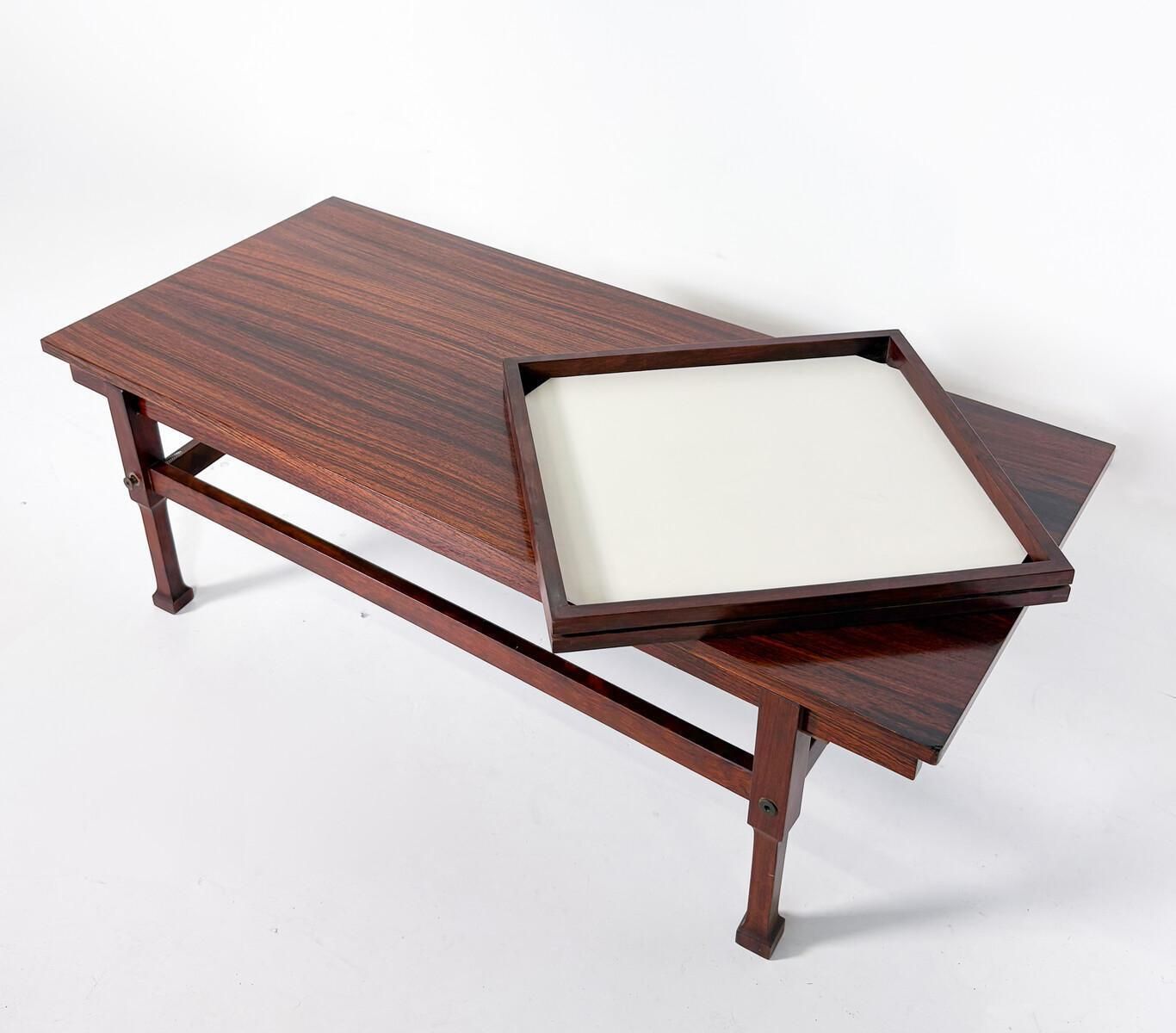Mid Century Modern Extendable Coffee Table, Italy, 1960s photo Furniture