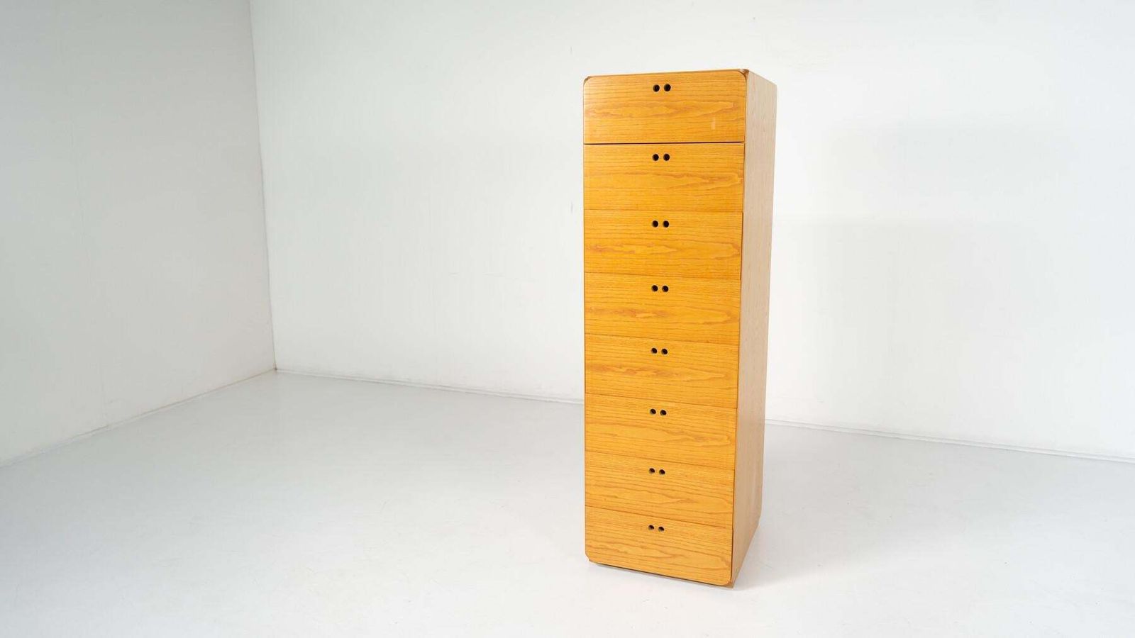 Mid Century Wooden High Chest Of Drawer By Derk Jan De Vries photo buy