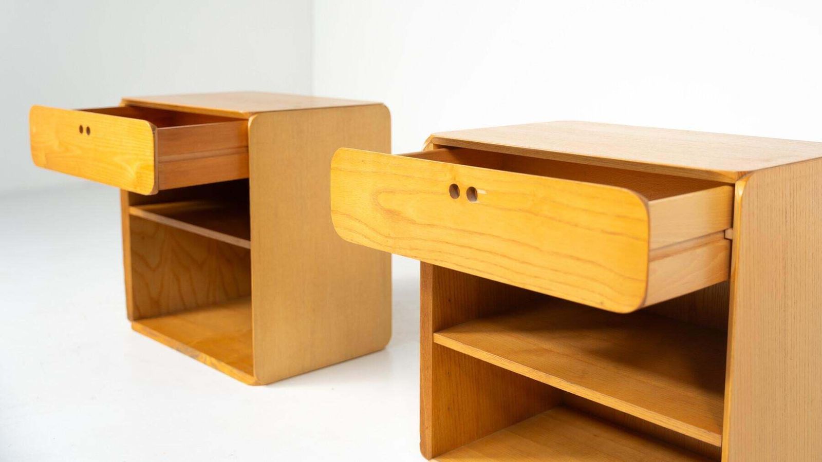 photo for sale Mid Century Nightstands/ Sidetables By Derk Jan De Vries For Domus, 1960s