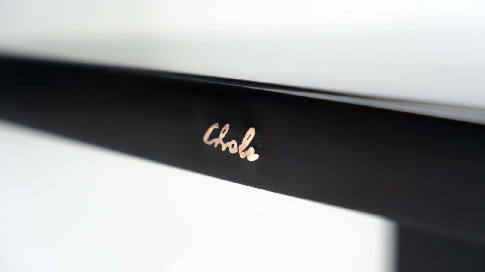 Black Lacquered Resin Table By Ado Chale, Belgium photo for sale