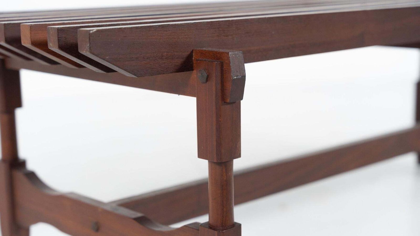 photo furniture Mid Century Modern Wooden Bench By Ico And Luisa Parisi, Italy, 1950s