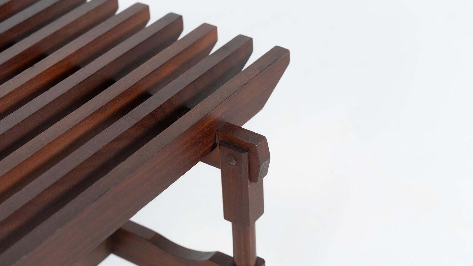 Furniture Mid Century Modern Wooden Bench By Ico And Luisa Parisi, Italy, 1950s photo