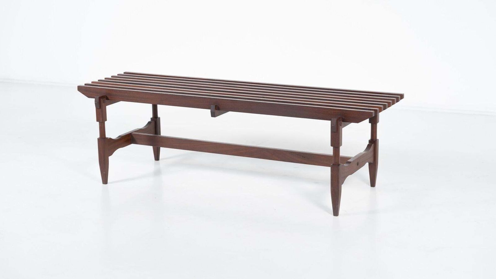 1872.0 Mid Century Modern Wooden Bench By Ico And Luisa Parisi, Italy, 1950s photo