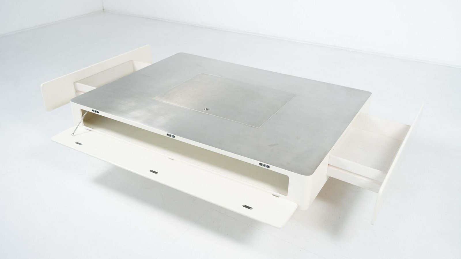 White Caori Coffee Table By Vico Magistretti For Gavina, Italy, 1960s photo buy