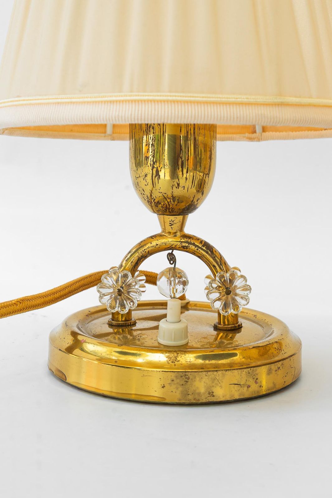 2x Rupert Nikoll Table Lamps With Fabric Shades Vienna Around 1960s photo 619.0