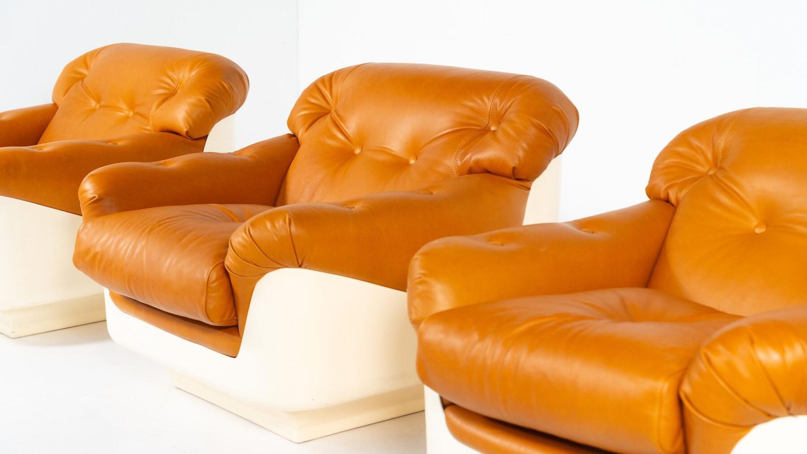 Pair Of Armchairs By Jorge Zalszupin, Fiberglass And Leather, 2 Pairs Available photo 9670.0