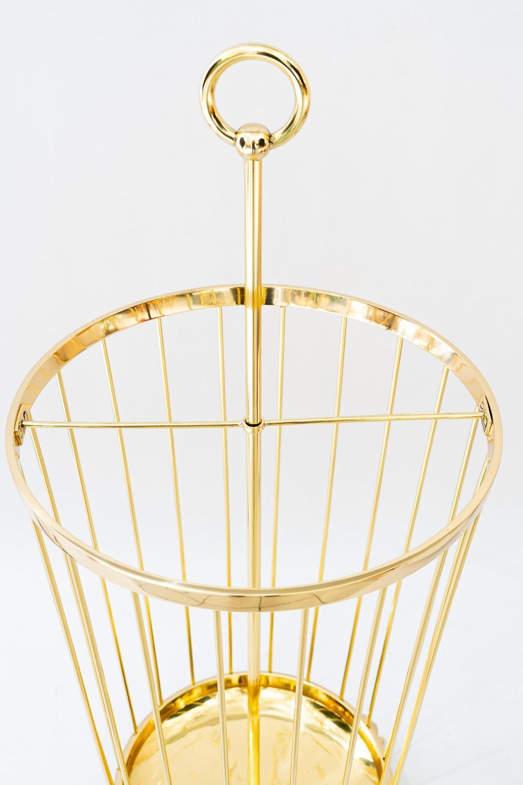 Big Brass Umbrella Stand Vienna Around 1950s photo furniture